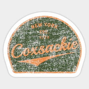 Coxsackie - Round (distressed) Sticker